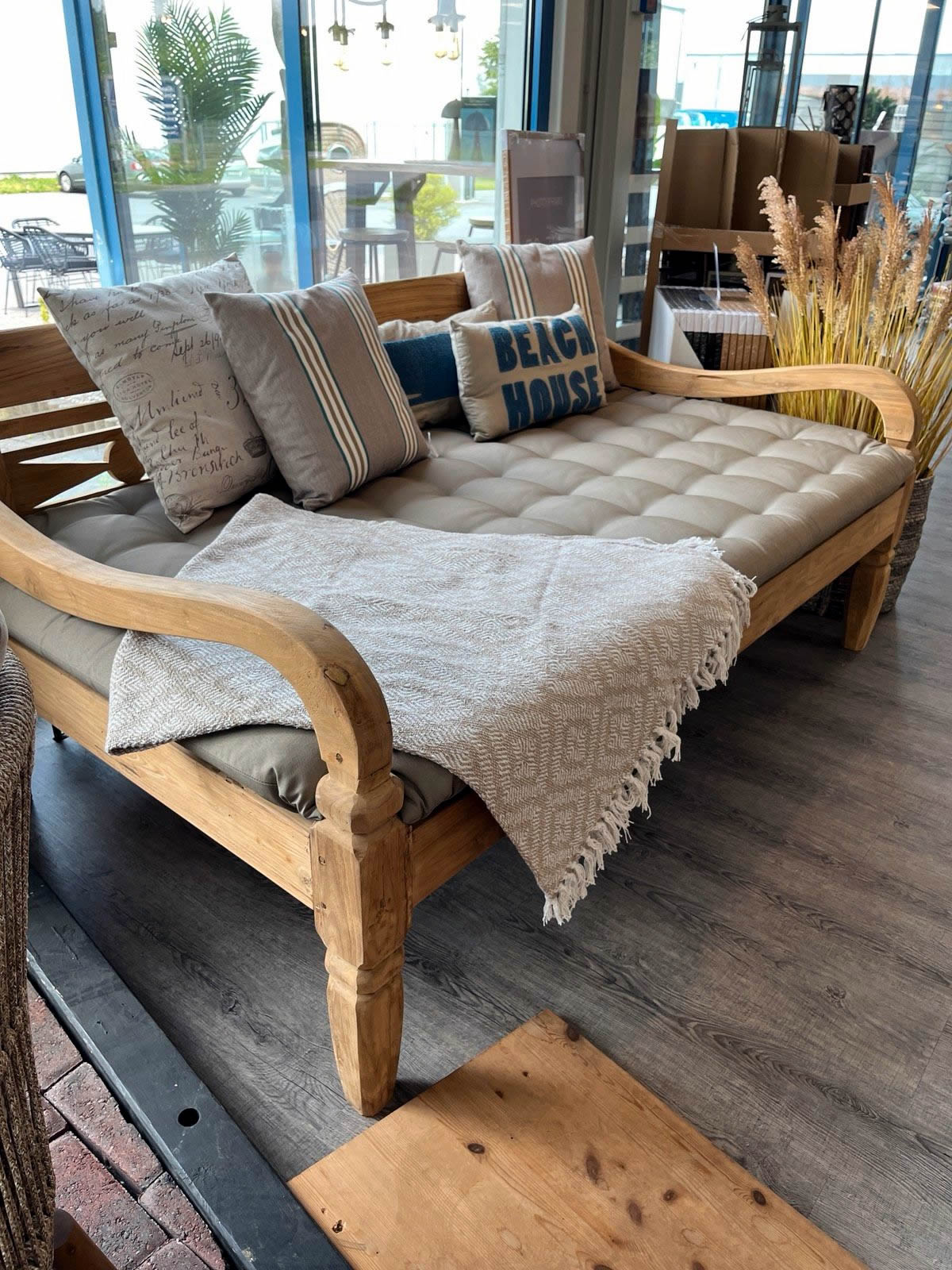 Daybed Gartenlounge Outdoor Liege /Bett Teak massiv