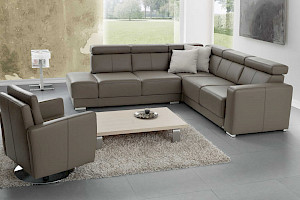 Ledersofa modern ZSelma