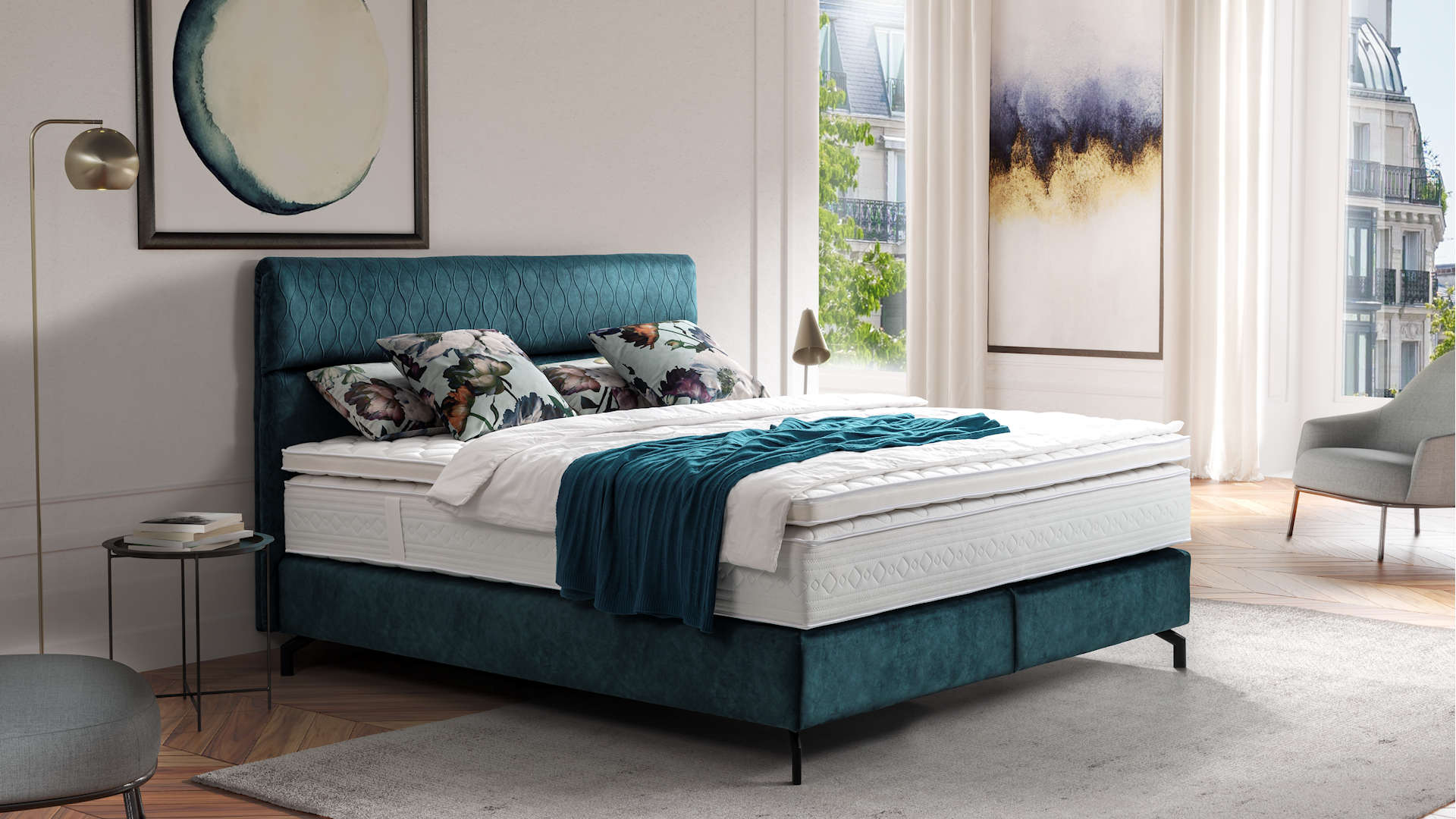 Boxspringbett modern Z21497-1