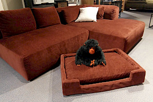 Mound-Sofa mit passendem Hundesofa