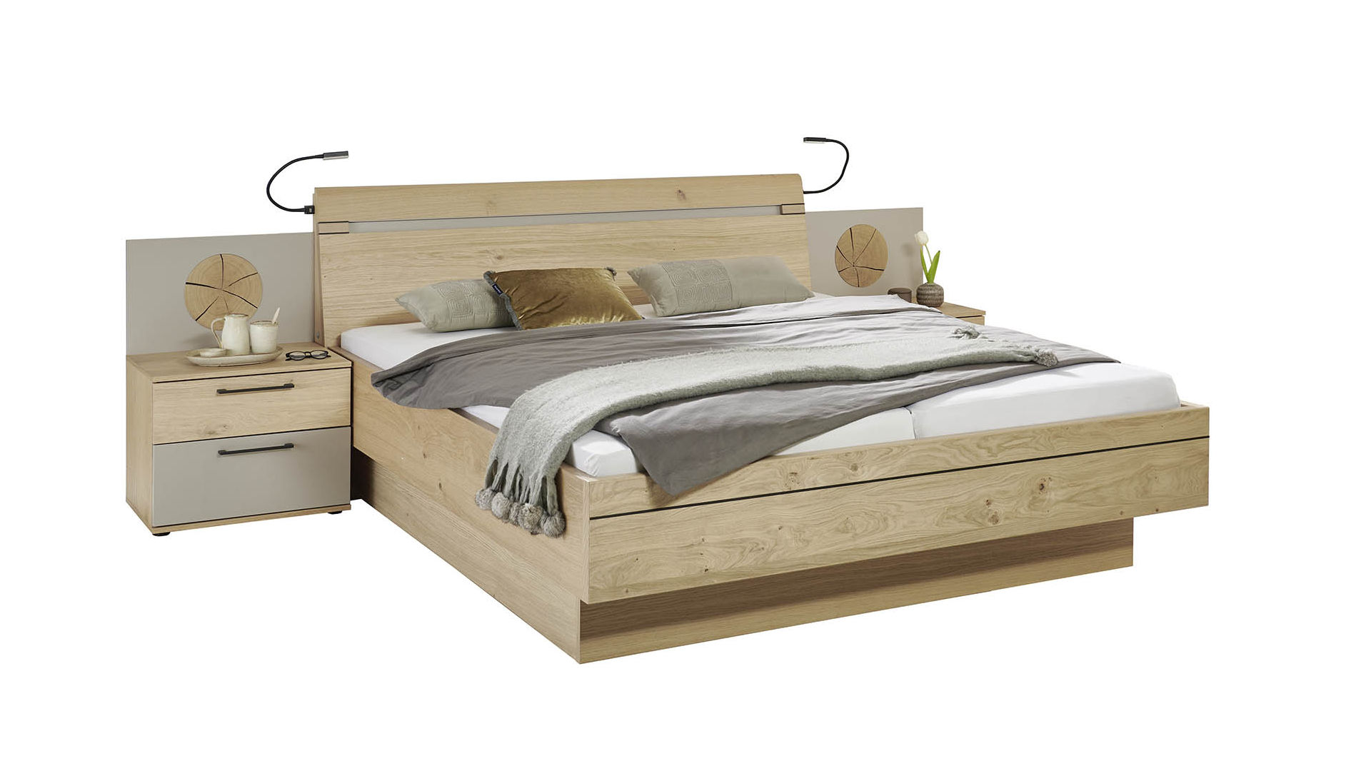Bett 180x200cm Balkeneiche Z21839-2