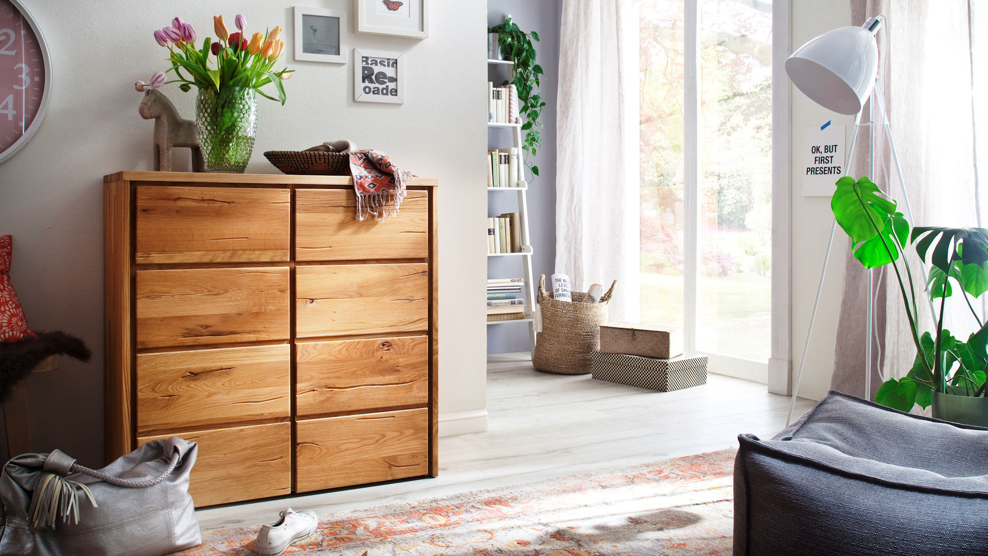 Kommode Massivholz Wildeiche Z22181-1