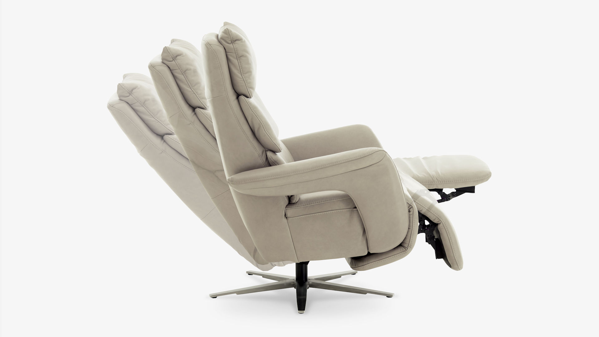 Fernseh- und Relaxsesel Z22210 - Leder, Sternfuß