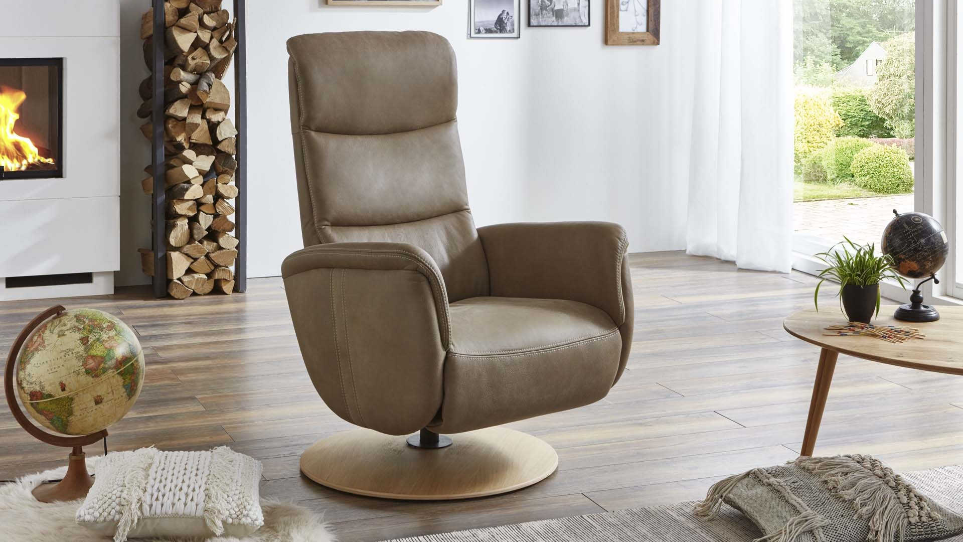 Sessel Z22186 - Lederbezug, verstellbar