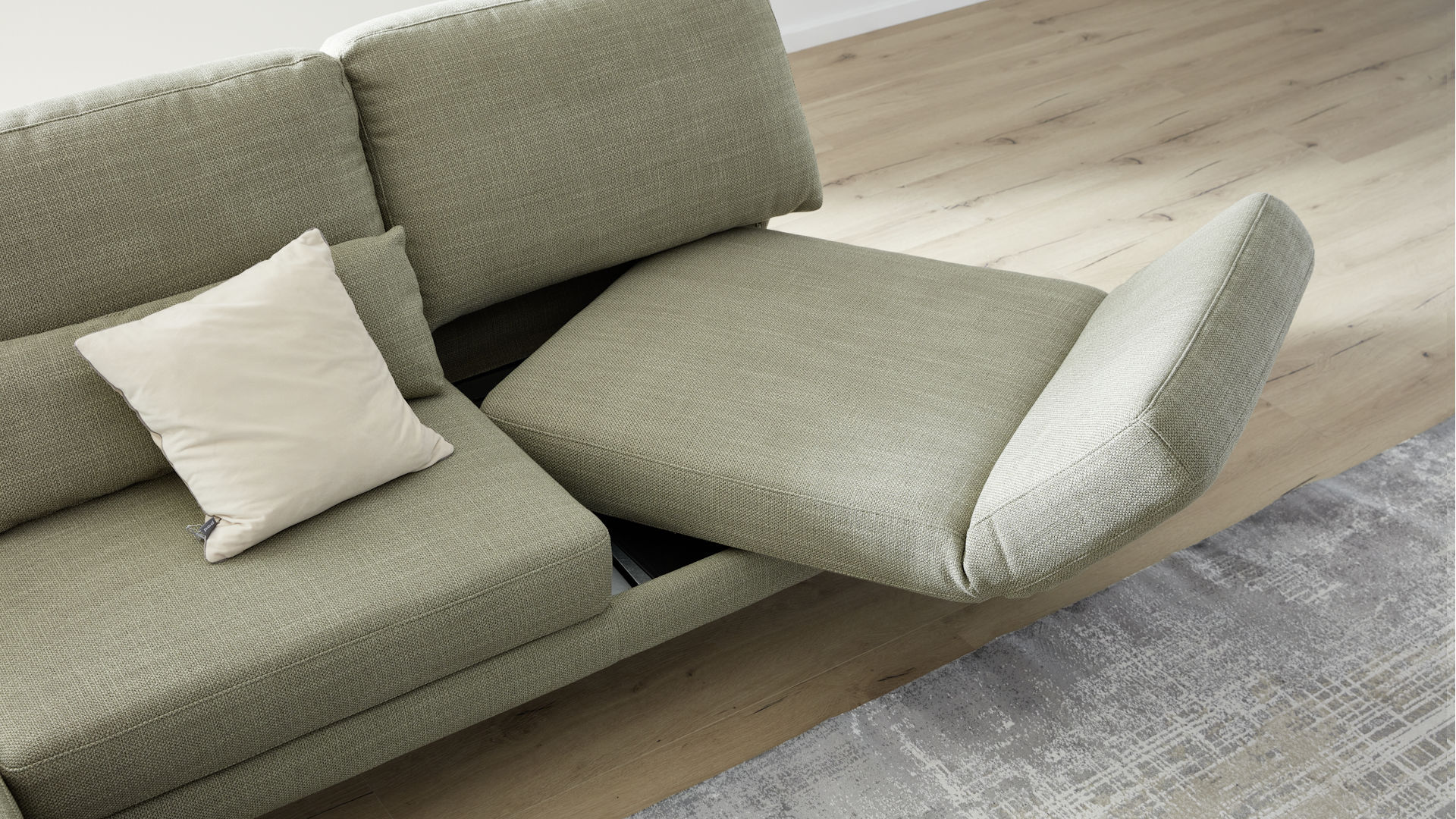 Polstergarnitur mit Longchair Z22282