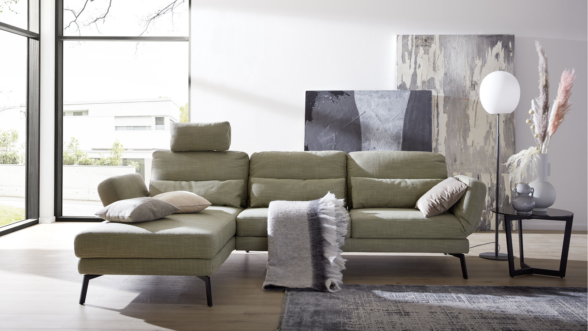 Polstergarnitur mit Longchair Z22282