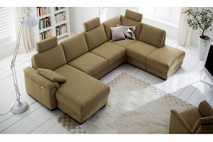 Polstergarnitur Z22267 - Stoffbezug, Ecke-2.5-Sitzer-Longchair