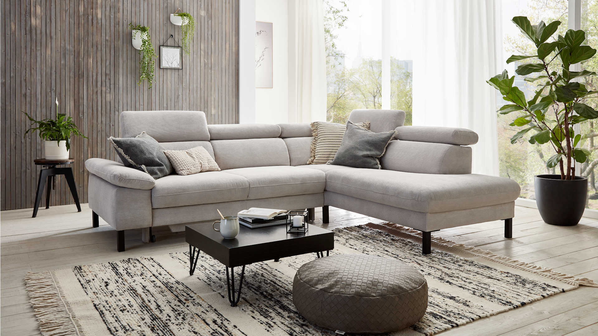 Polstergarnitur Z22235 - Stoffbezug, Federkern