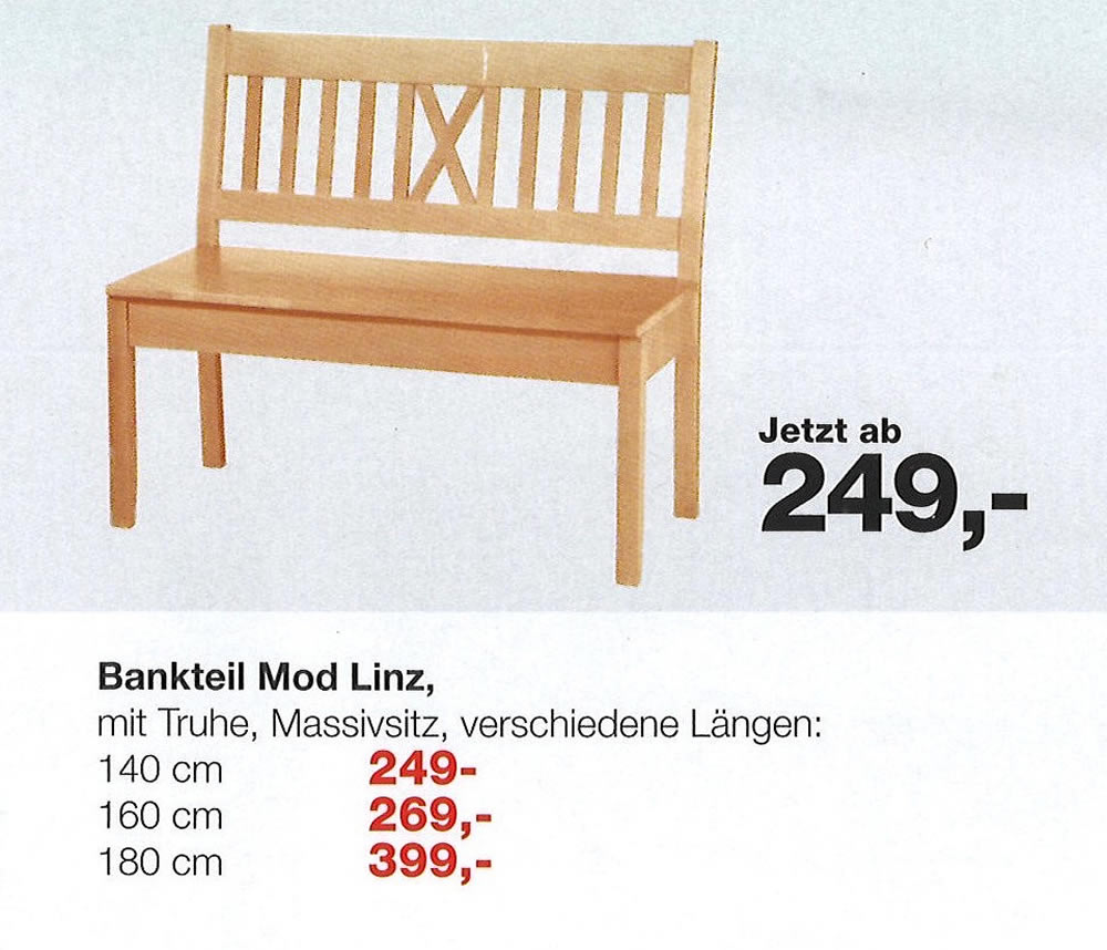 Bankteil Buche massiv verschiedene Größen + Tisch