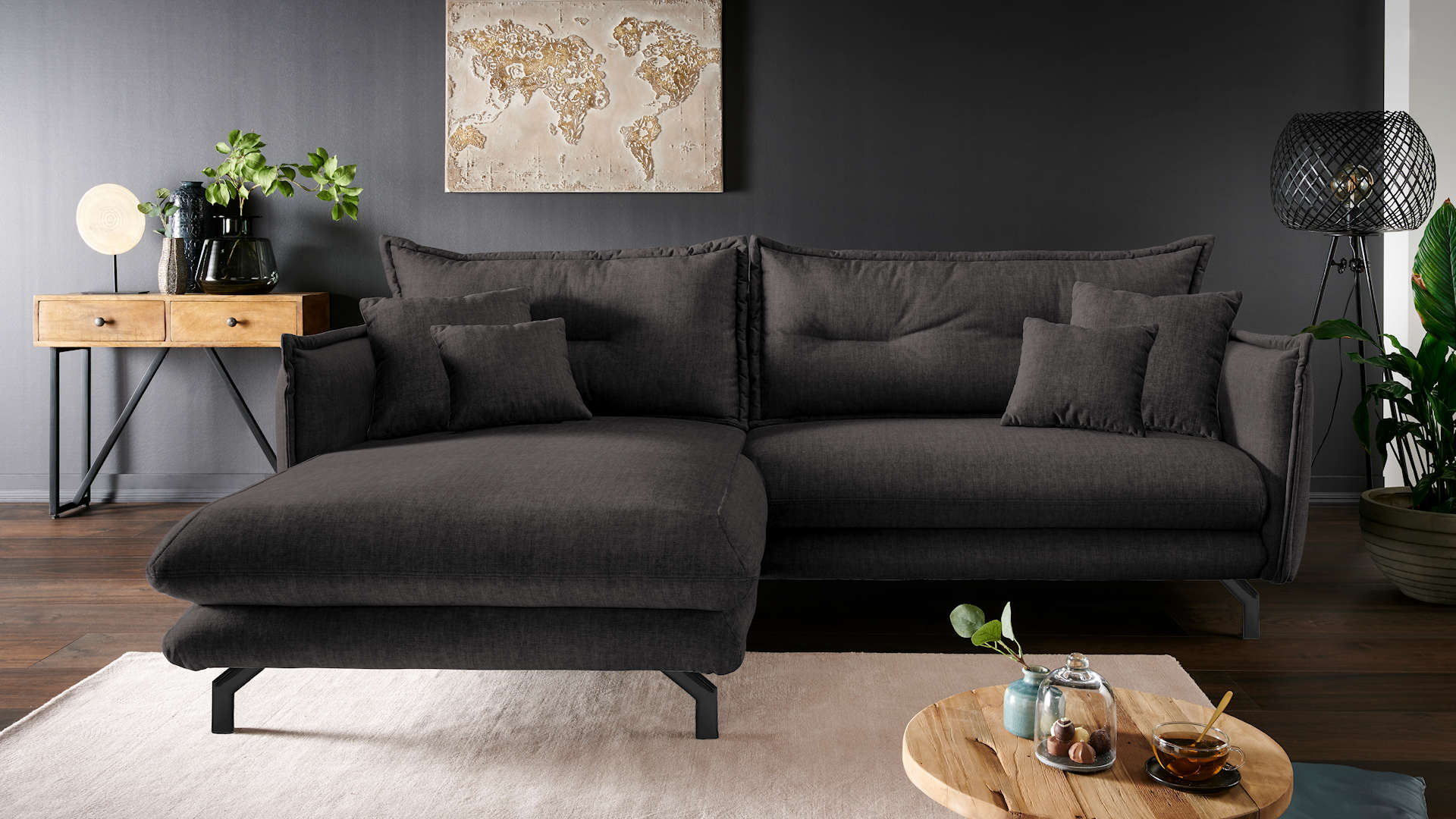 Polstergarnitur anthrazit Z21427-1