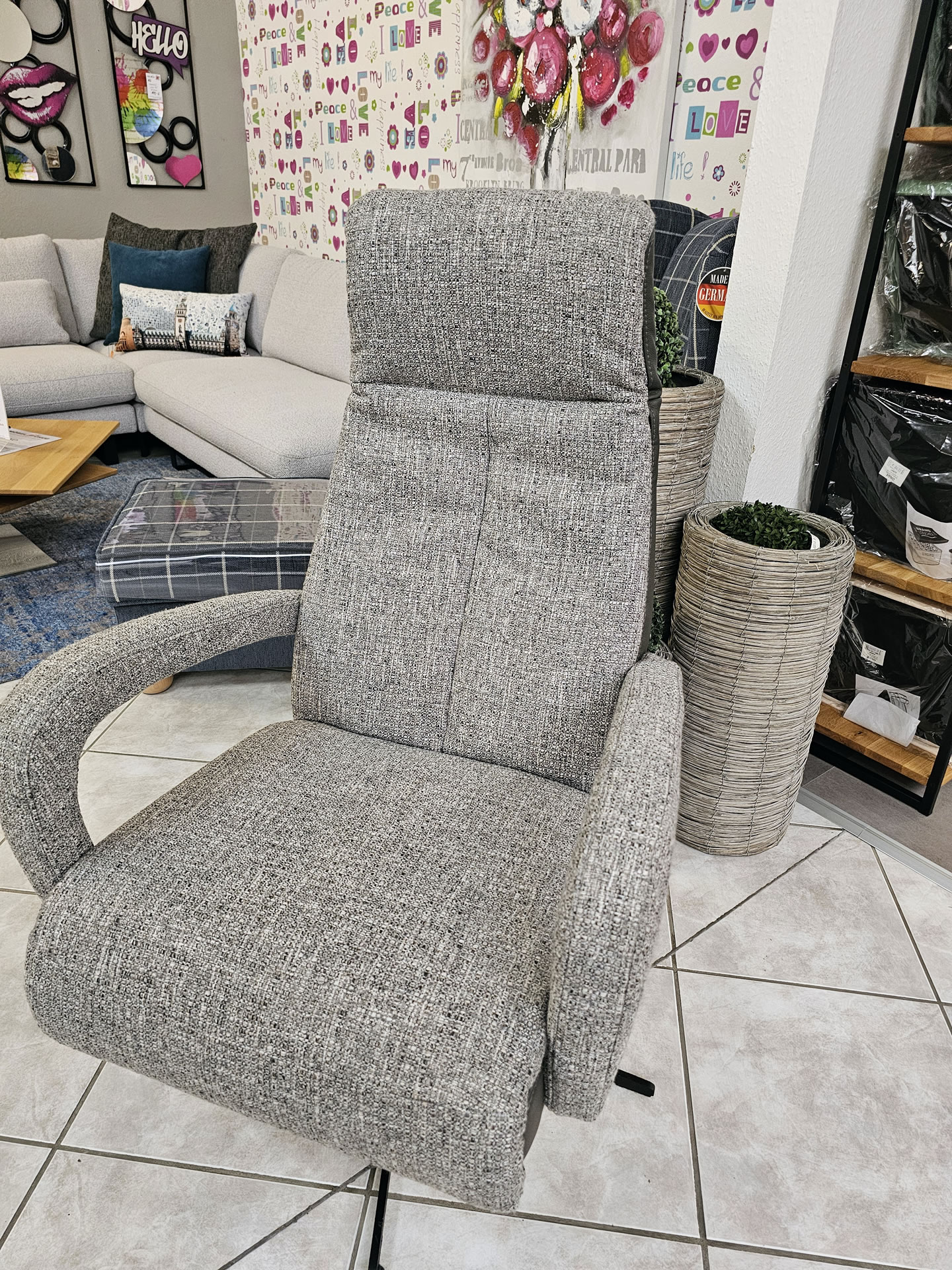 Activineo Relaxsessel mit Drehhocker