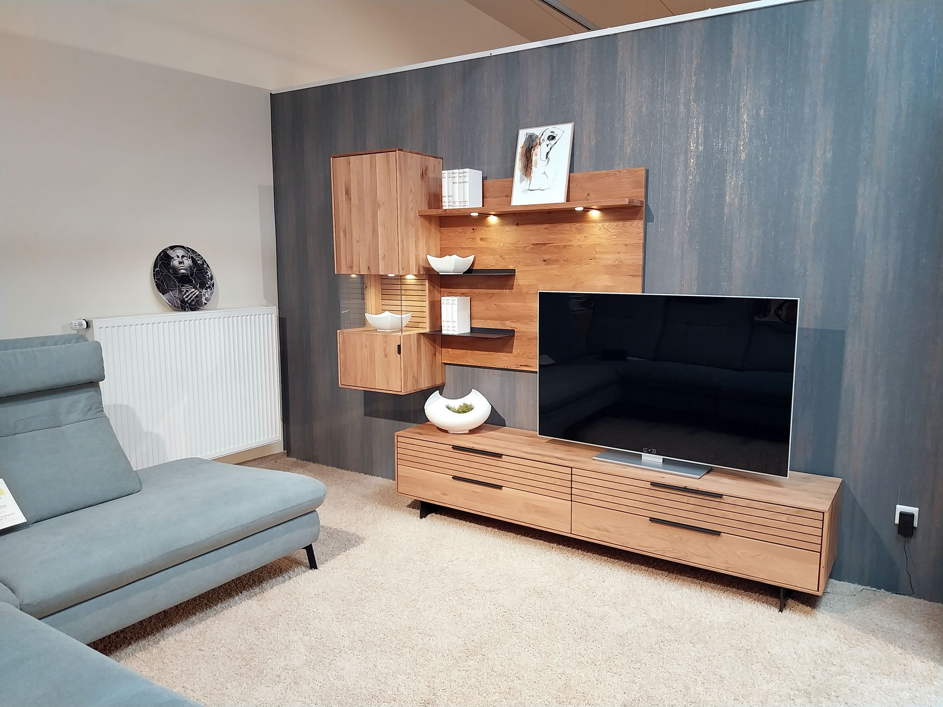 Ausstellungsstück Wohnkombination FANO Wildeiche