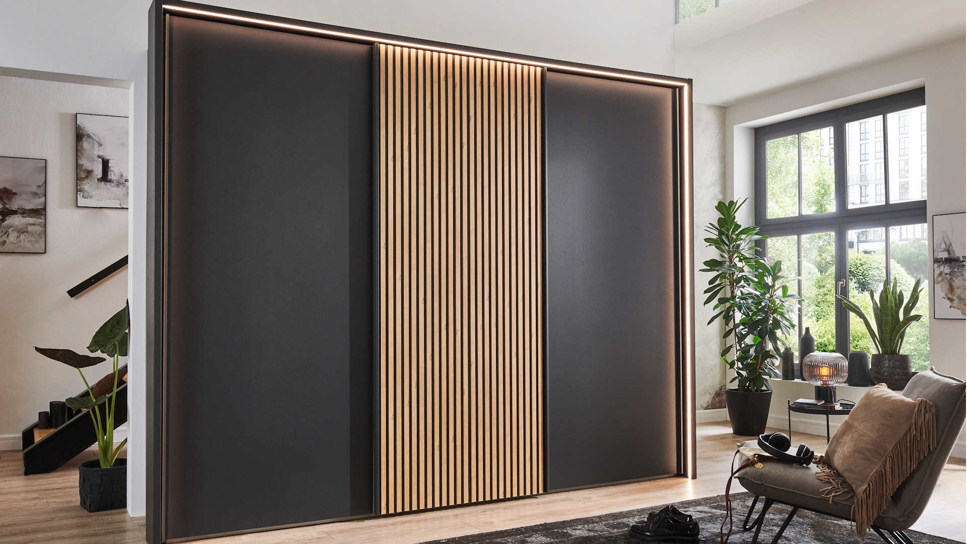 Kleiderschrank mit Schwebetüren Z22065