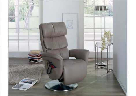 Fernseh- und Relaxsessel Z22808 - Leder, "XS"-ExtraSmall, Holzteller, verstellbar