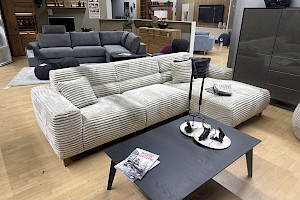 Polsterecke Exter, Breitcord creme