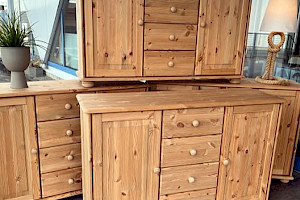 Kommode, Sideboard, Vitrine, Buffetschrank, KIEFER